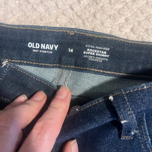 4 pairs of jeans - 3 old navy 1 American Eagle - size 14 - Picture 2 of 8